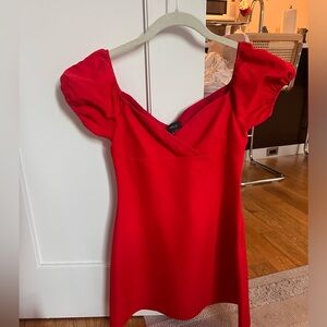 Majorelle red mini dress, like new condition